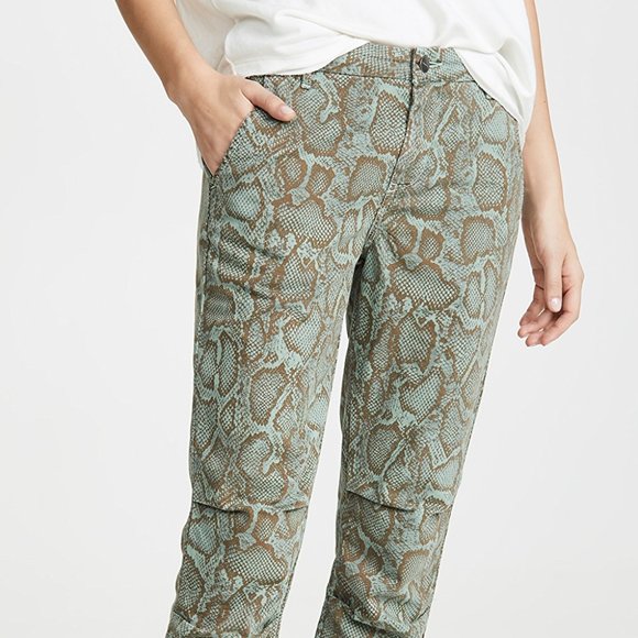 Sundry Python Zip Joggers Sulfur Spruce - Picture 2 of 3